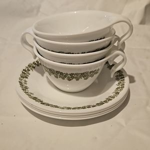 Corelle cups and saucers set